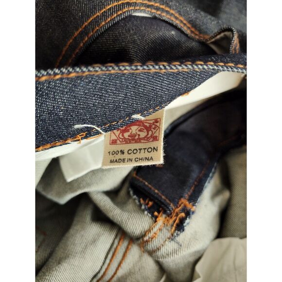 Evisu Y2K Embroidered Baggy Denim Jean Sz 42 - Picture 7 of 8